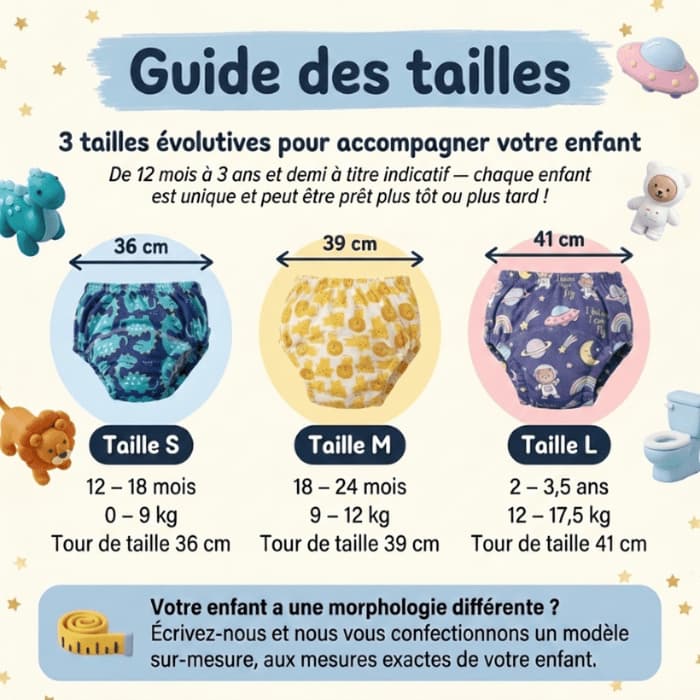 Sous-vêtements d'apprentissage 10 mois à 4 ans - BAMBINET®