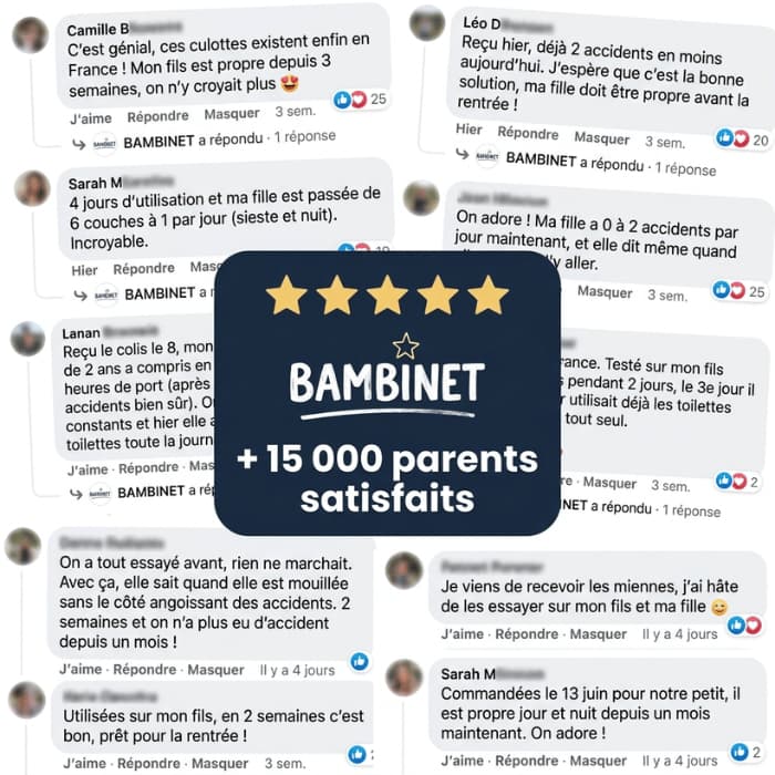 Sous-vêtements d'apprentissage 10 mois à 4 ans - BAMBINET®