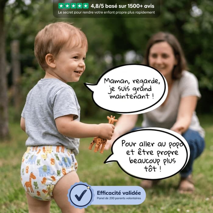 Sous-vêtements d'apprentissage 10 mois à 4 ans - BAMBINET®